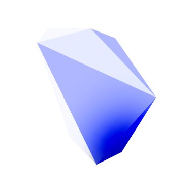 Soyut düşük polyester taş tasarımı. Geometrik 3d vektör tasarım ögesi