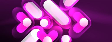 Neon dairesi soyut arkaplan. Duvar kağıdı, afiş, sunum, arkaplan şablonu