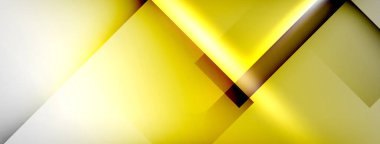 Light and shadow squares and lines abstract background