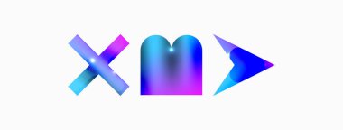 Minimum geometrik soyut arkaplan. İlkel şekiller kompozisyon arkaplanı. Duvar kağıdı, afiş, arkaplan veya iniş için moda tekno iş şablonu