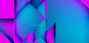 Akışkan gradyan renklerle dinamik üçgen tasarımı soyut arkaplan