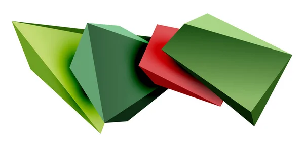 Vector Baixo Poli Triângulo Elementos Design Geométrico — Vetor de Stock
