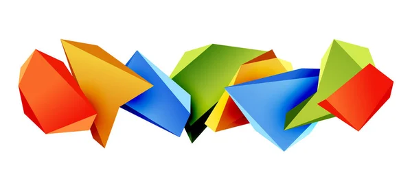 Διάνυσμα Χαμηλή Πολυ Τριγωνικά Γεωμετρικά Στοιχεία Σχεδιασμού — Διανυσματικό Αρχείο