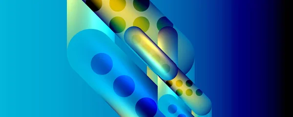 Shapes Lines Fluid Gradients Abstract Background Vector Illustration Wallpaper Banner — Stockový vektor
