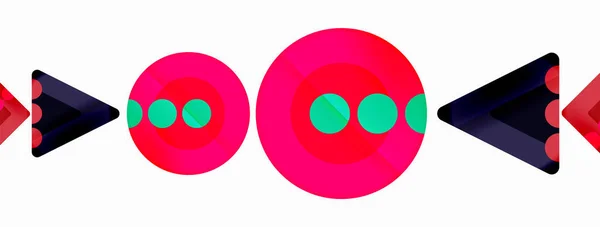 Треугольники Круги Абстрактный Фон Обоев Баннера Фона Открытки Книги Иллюстрация — стоковый вектор