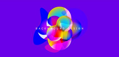 Bright abstract background glossy shiny circle and sphere composition. Minimalist geometric vector Illustration For Wallpaper, Banner, Background, Card