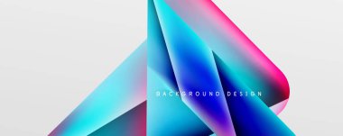 Triangle fluid color gradient abstract background. Vector Illustration For Wallpaper, Banner, Background, Card, Book Illustration, landing page