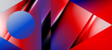 Triangle abstract background with shiny and glossy effects. Vector Illustration For Wallpaper, Banner, Background, Card, Book Illustration, landing page