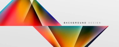 Triangle fluid color gradient abstract background. Vector Illustration For Wallpaper, Banner, Background, Card, Book Illustration, landing page