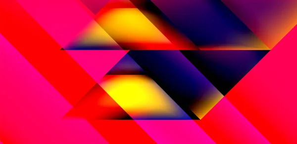 Dynamický Trojúhelník Design Tekutinou Barvy Gradient Abstraktní Pozadí — Stockový vektor