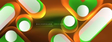 Neon dairesi soyut arkaplan. Duvar kağıdı, afiş, sunum, arkaplan şablonu