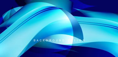 Zarif dalgalar ve akan sıvı soyut arka plan. Kapaklar, şablonlar, el ilanları, afişler, broşürler, afişler için şablon