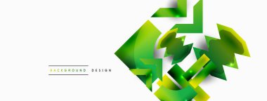 Dinamik bileşim, parlak geometrik şekiller soyut arkaplan. Duvar kağıdı, afiş, arkaplan veya iniş için moda tekno iş şablonu