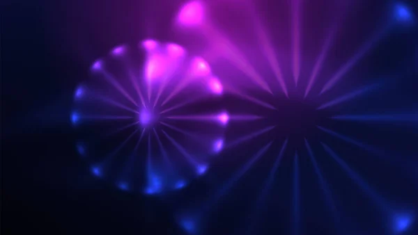 Кола Яскравими Неоновими Блискучими Світловими Ефектами Абстрактний Дизайн Фонових Шпалер — стоковий вектор