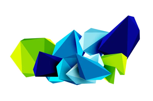 Ein Stilvoller Und Moderner Vektor Abstrakter Hintergrund Mit Geometrischen Formen — Stockvektor