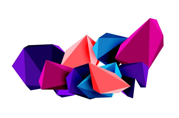 Stylové Moderní Vektorové Abstraktní Pozadí Geometrickými Tvary Postavenými Nízkopoly Trojúhelníků — Stockový vektor