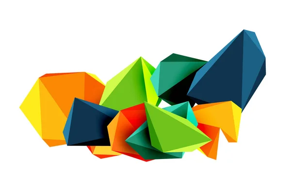 Stylové Moderní Vektorové Abstraktní Pozadí Geometrickými Tvary Postavenými Nízkopoly Trojúhelníků — Stockový vektor