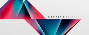 Triangle fluid color gradient abstract background. Vector Illustration For Wallpaper, Banner, Background, Card, Book Illustration, landing page