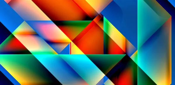 Dynamiska Ljusa Linjer Abstrakt Bakgrund Ränder Med Flytande Färger Flytande — Stock vektor