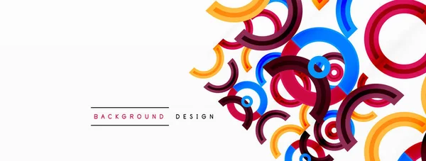 Círculo Colorido Fundo Abstrato Com Design Vibrante Atraente Que Incorpora — Vetor de Stock