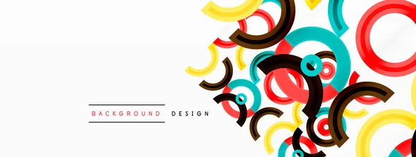 Colorful Circle Abstract Background Vibrant Eye Catching Design Incorporates Variety — Stock Vector