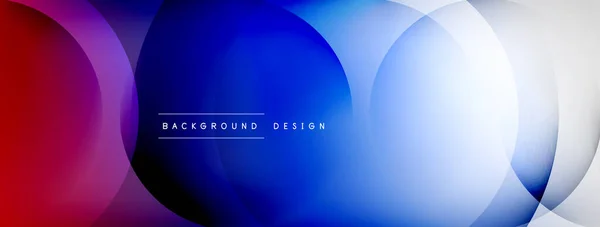 Light Geometric Abstract Background Lines Circles — Wektor stockowy