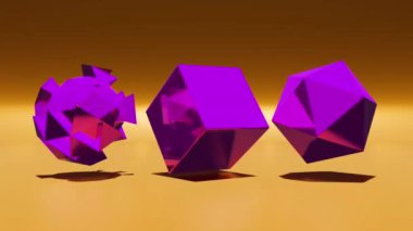 3d canlandırma soyut arkaplan geometrik şekil hareketi grafikleri