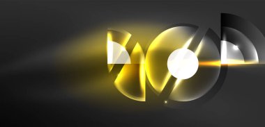 Soyut arkaplan parlayan neon halkalar ve sihirli ışık efektleri olan çizgiler. Duvar kağıdı, afiş, arkaplan, iniş sayfası, duvar resimleri, davetiyeler, posterler için yüksek teknoloji tasarımı