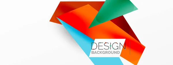 Background Abstract Overlapping Shapes Minimal Composition Vector Illustration Wallpaper Banner — Stock Vector