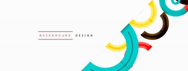 Değişik tonlara ve renklere sahip canlı ve göz alıcı bir tasarıma sahip renkli çemberler girdap ve dinamik bir etki yaratıyor.