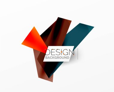 Arka plan soyut örtüşen şekiller. Duvar kağıdı afişi veya iniş sayfası için en düşük bileşim vektör ilüstrasyonuName