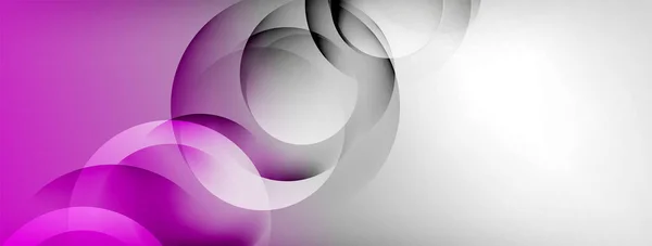 Fond Abstrait Géométrique Clair Avec Lignes Cercles — Image vectorielle