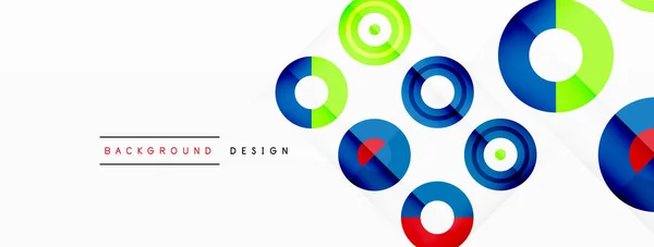 Fond Abstrait Avec Composition Grille Symétrique Circulaire Modèle Cercle Créant — Image vectorielle