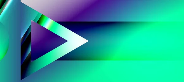 Triangle Abstract Background Shiny Glossy Effects Vector Illustration Wallpaper Banner — Wektor stockowy
