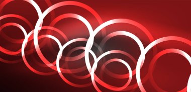 Neon lazer hatları, daire dalgaları soyut arkaplan. Neon ışığı ya da lazer gösterisi, elektrik akımı, güç hatları, tekno kuantum enerji dürtüsü, parlayan sihirli dinamik çizgiler.