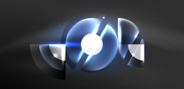 Soyut arkaplan parlayan neon halkalar ve sihirli ışık efektleri olan çizgiler. Duvar kağıdı, afiş, arkaplan, iniş sayfası, duvar resimleri, davetiyeler, posterler için yüksek teknoloji tasarımı