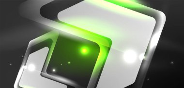 Neon hız oku ve çizgi arka planı şekillendirir. Parlak arka planlı yüksek teknoloji konsepti. Karanlıkta parlayan ışık efekti