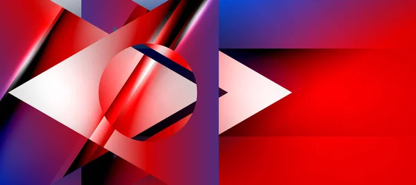Triangle Abstract Background Shiny Glossy Effects Vector Illustration Wallpaper Banner — 스톡 벡터