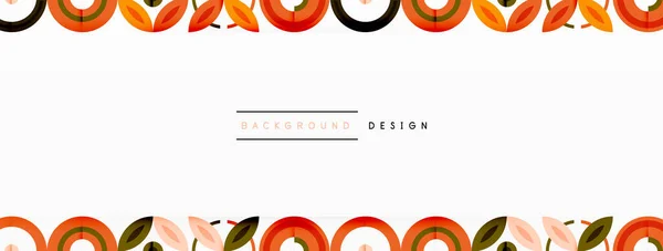 Färgglada Cirklar Abstrakt Bakgrund Högteknologisk Design För Tapeter Banner Bakgrund — Stock vektor
