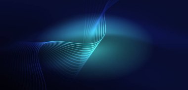 Soyut arkaplan neon dalgası. Duvar kağıdı, afiş, arkaplan, iniş sayfası, duvar resimleri, davetiyeler, posterler için yüksek teknoloji tasarımı