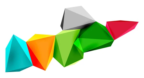 Baixo Poli Triângulo Elementos Design Para Conceito Geométrico Banner Fundo —  Vetores de Stock