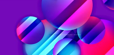 Parlak yüzeyi ve ışığı olan daireler ve gölge efektleri soyut arka plan. Kapaklar, şablonlar, el ilanları, afişler, broşürler, afişler için şablon