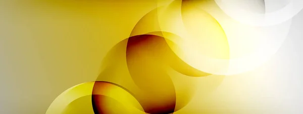 円と光の幾何学的抽象的な背景 — ストックベクタ