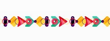 Renkli geometrik soyut arkaplan. En küçük üçgen ve kare şekilleri bileşimi