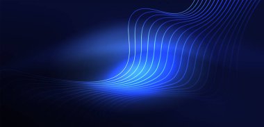 Soyut arkaplan neon dalgası. Duvar kağıdı, afiş, arkaplan, iniş sayfası, duvar resimleri, davetiyeler, posterler için yüksek teknoloji tasarımı