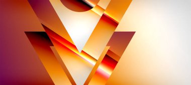 Triangle abstract background with shiny and glossy effects. Vector Illustration For Wallpaper, Banner, Background, Card, Book Illustration, landing page