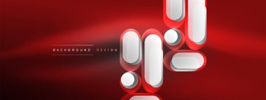 Parlak yuvarlak şekiller soyut arkaplan. Duvar kağıdı, afiş, sunum, arkaplan şablonu