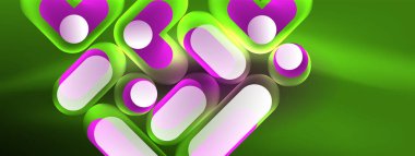 Neon dairesi soyut arkaplan. Duvar kağıdı, afiş, sunum, arkaplan şablonu