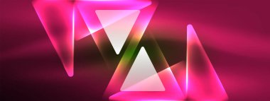 Canlı Geometrik Neon Parlak Hat Arkaplanı. Biçimlerin, Satırların, Renklerin ve Parıltının Cesur ve Çarpıcı Gösterimi, Gelecekçi Modern Tasarımlar İçin Mükemmel, Yüksek Teknolojik Sunumlar, Teknoloji Web Sayfaları
