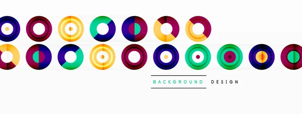 Abstract Background Circle Symmetric Grid Composition Circle Pattern Creating Sense — Stock Vector